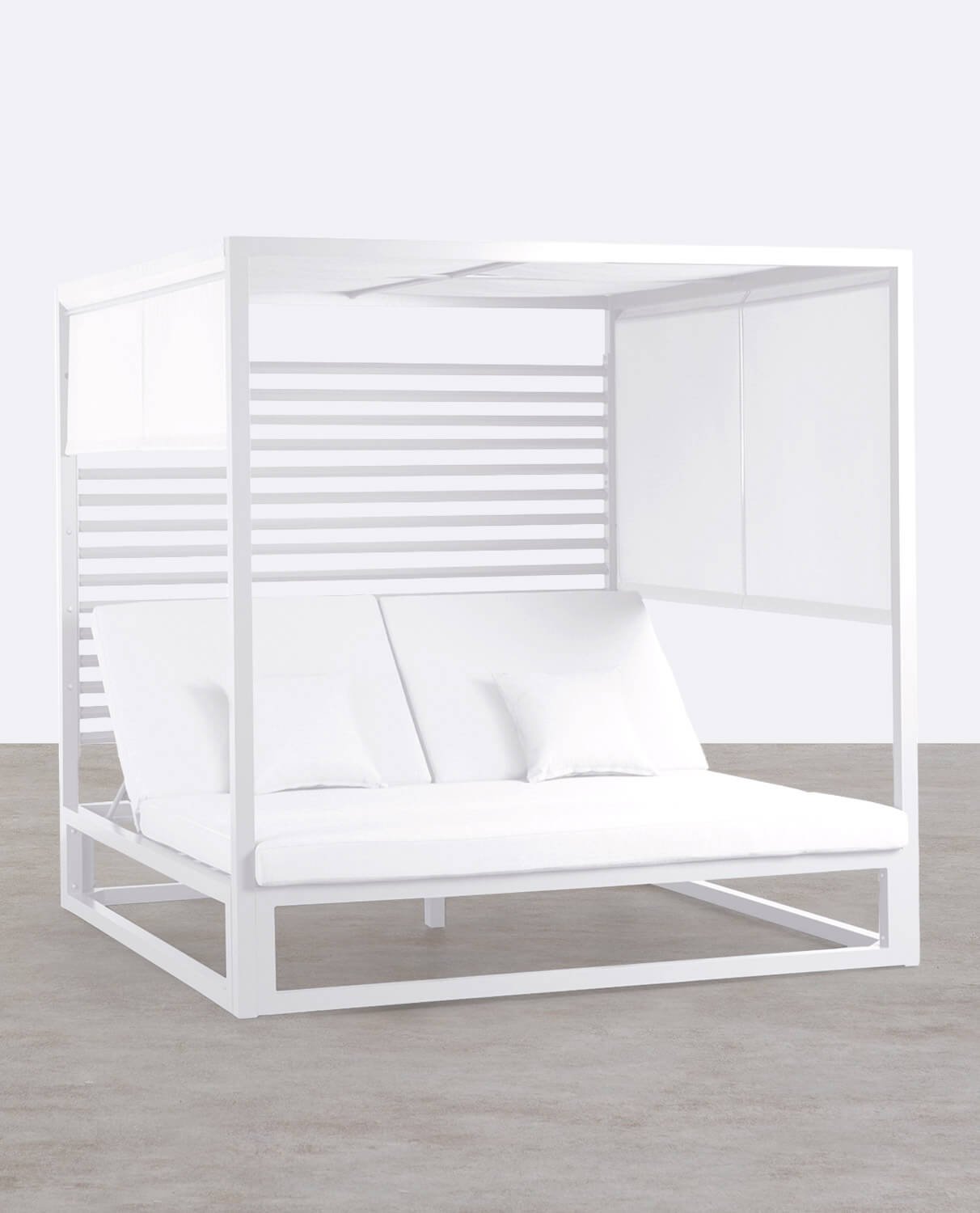 Lit Balinais Inclinable en Tissu et Aluminium Mersia, image de la gelerie 1