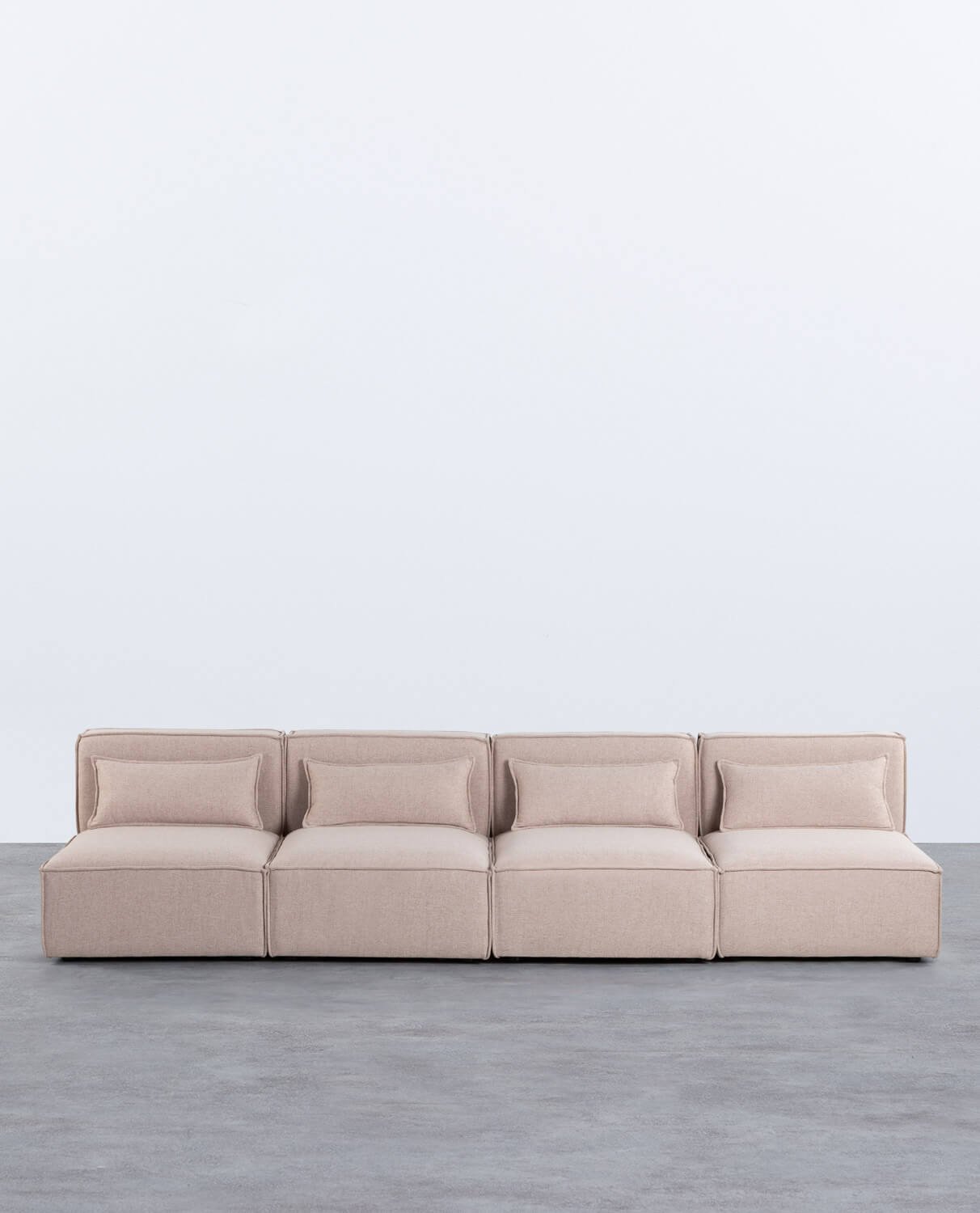Canapé Modulable 4 pièces en Tissu  Kilhe 