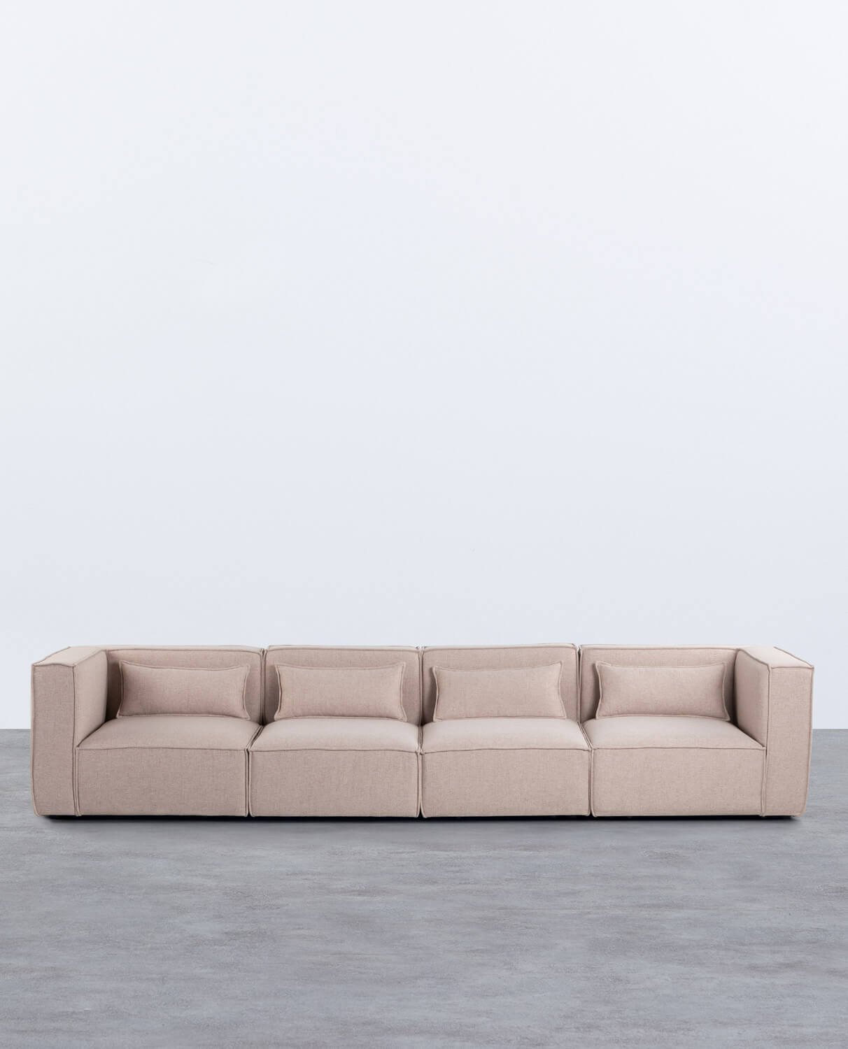  Canapé Modulable 4 pièces avec 2 Fauteuils d'Angle en Tissu Kilhe