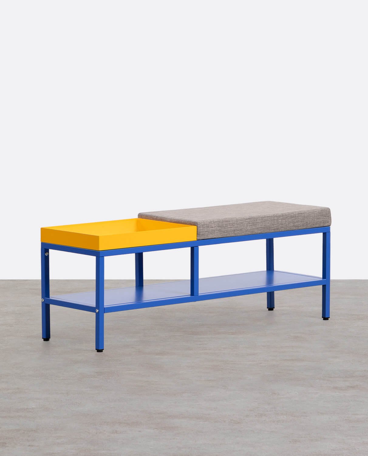Banc à Chaussures avec Rangement en Acier Laminé Bruck, image de la gelerie 1