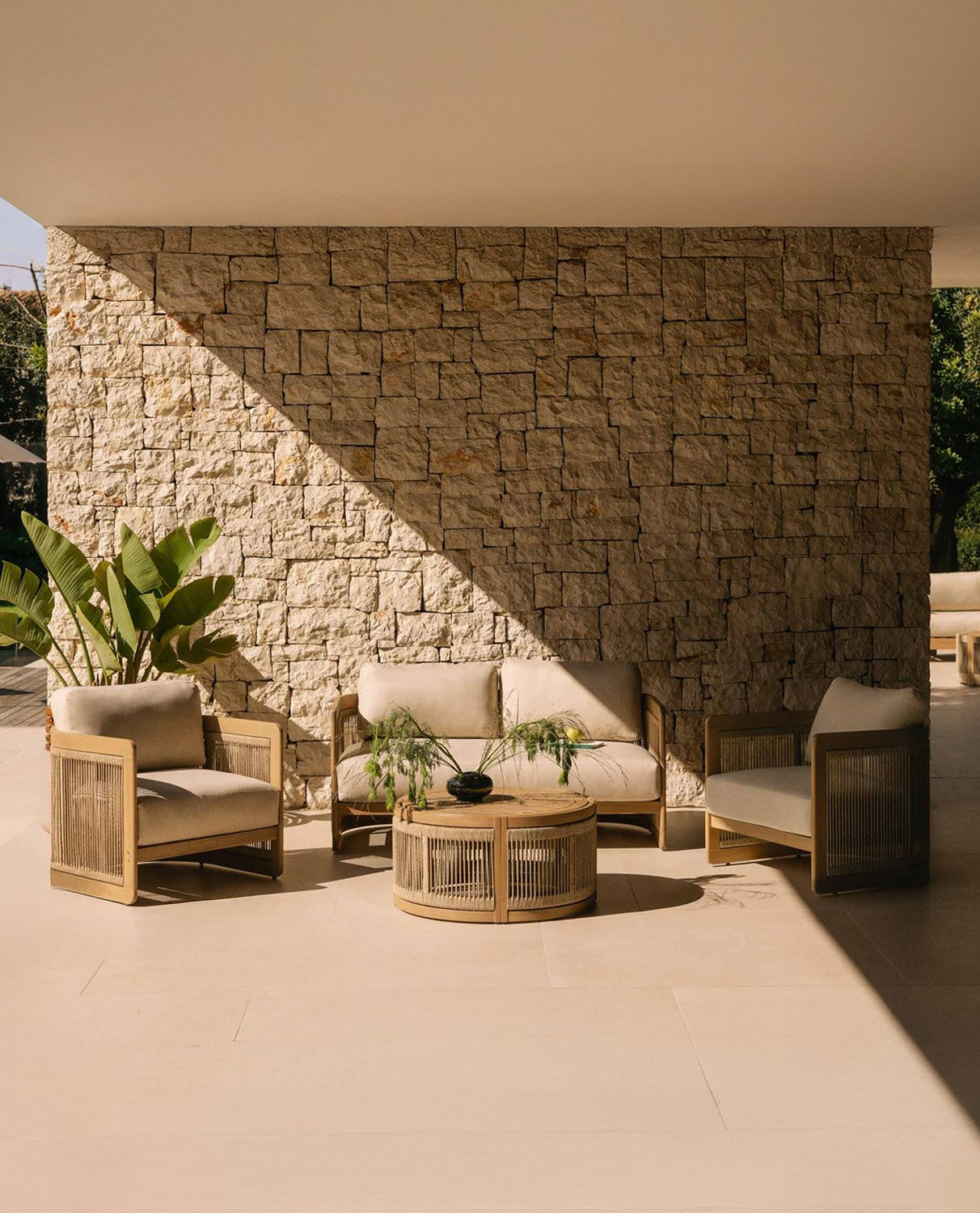 Ensemble de Jardin en Bois d'Acacia avec Coussins Mares, image de la gelerie 2