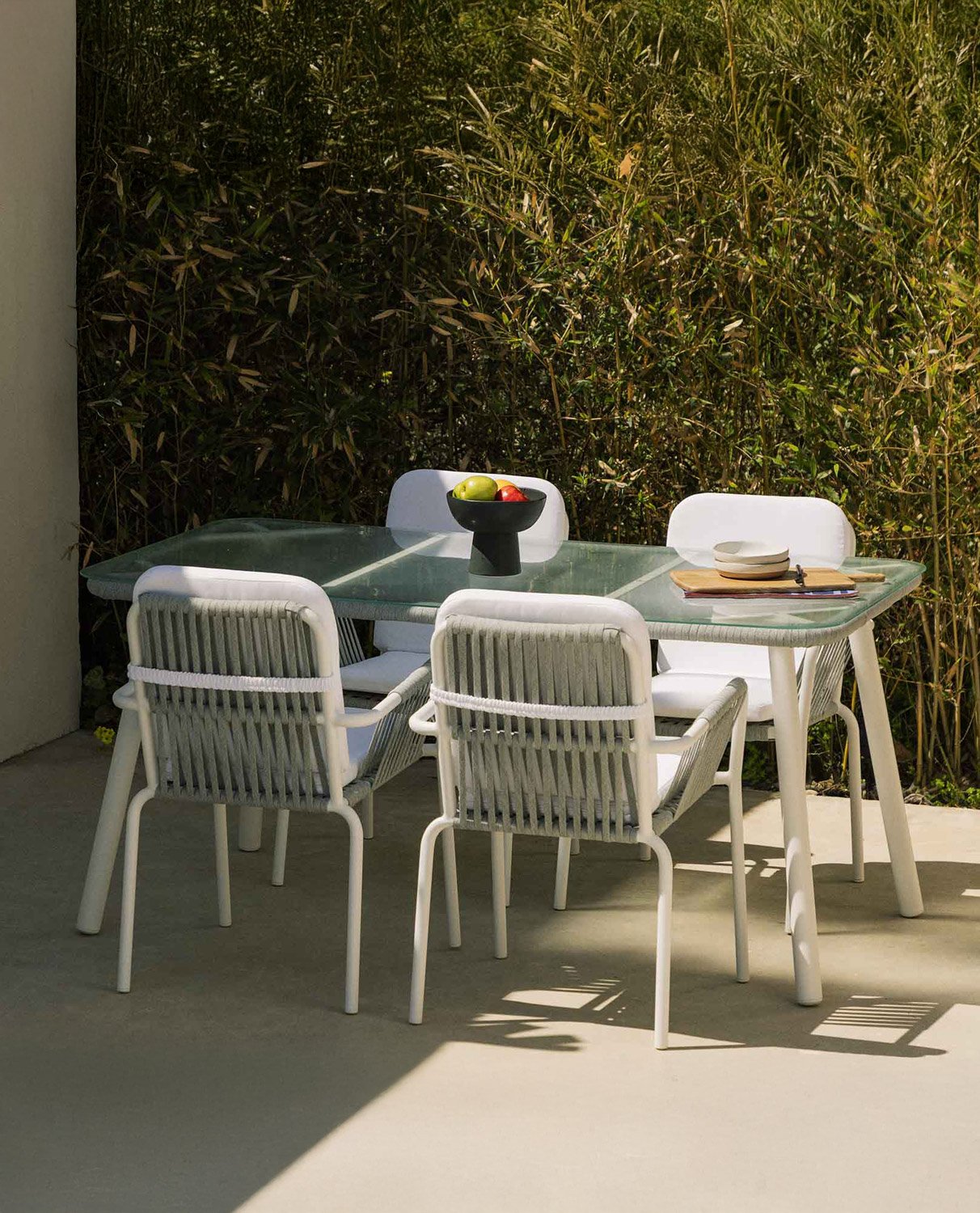 Set de Jardin en Aluminium et 4 Chaises Drian, image de la gelerie 2