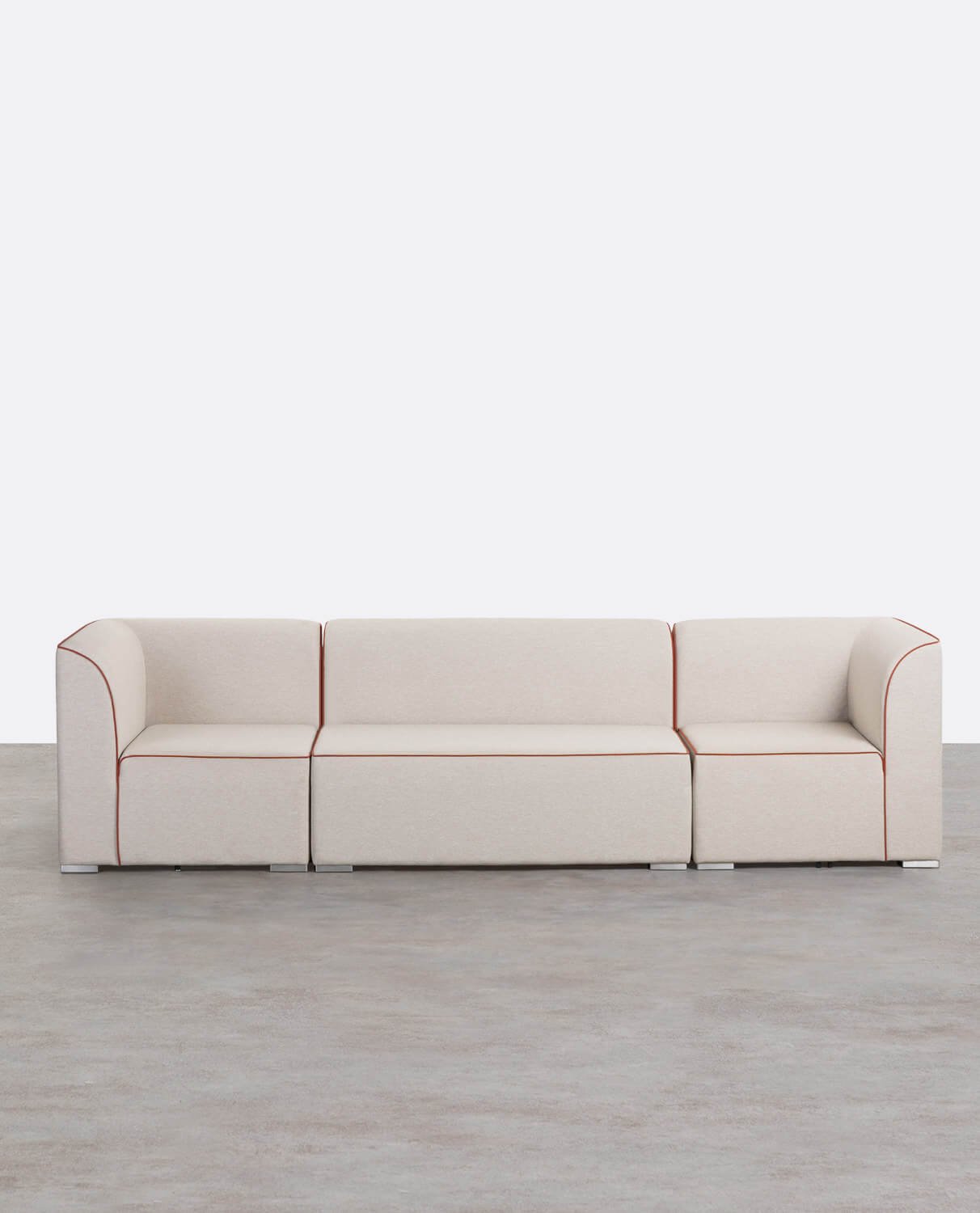 Canapé de Jardin Modulable 3 Pièces avec 2 Coins et Canapé 2 Places en Tissu Lagos, image de la gelerie 1
