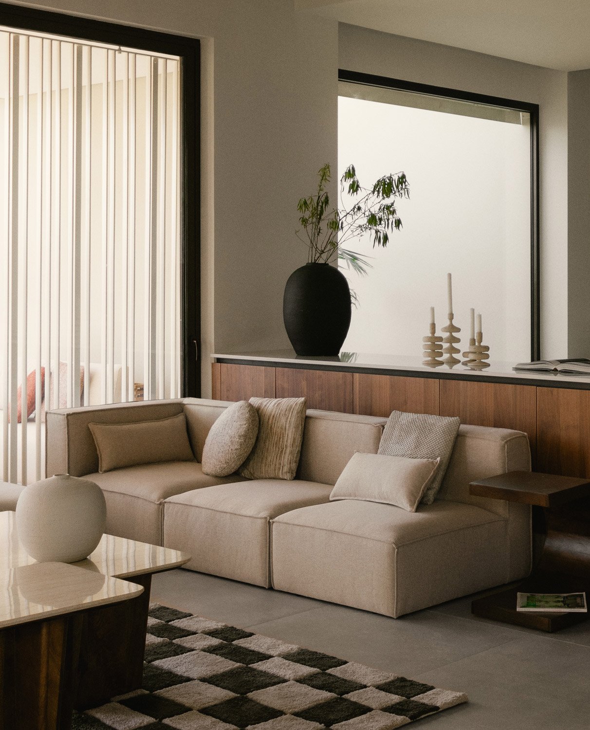 Canapé Modulable 3 pièces avec deux Fauteuils en Tissu  Kilhe , image de la gelerie 2