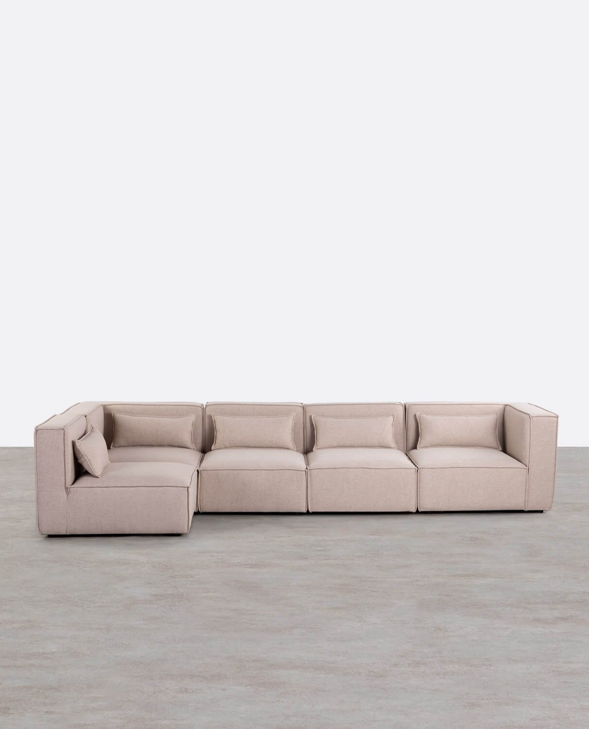  Canapé Modulable 5 pièces avec 2 Fauteuils d'Angle en Tissu Kilhe , image de la gelerie 1