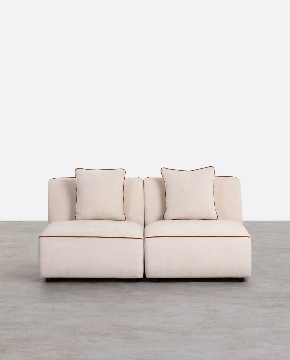 Canapé Modulable 2 Pièces Fauteuil en Tissu Ilham , image de la gelerie 1