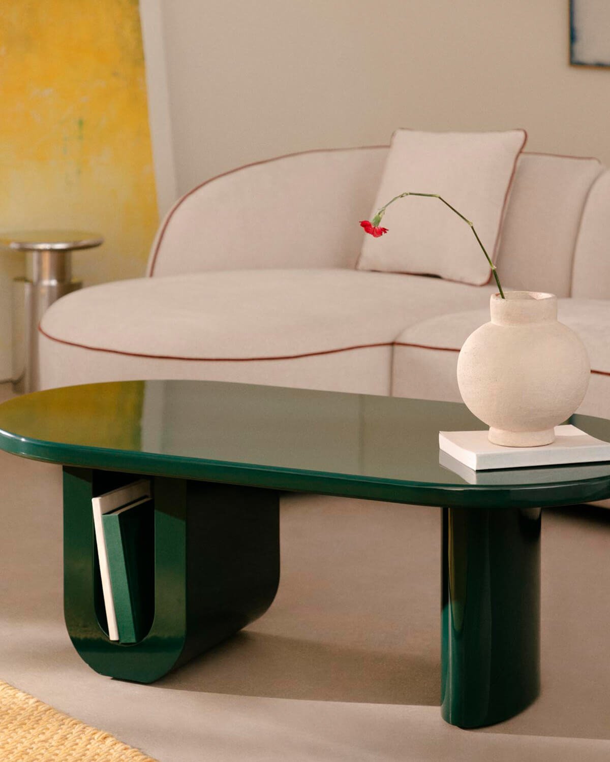 Table de Centre Ovale en Bois (120x60 cm) Surfys, image de la gelerie 2