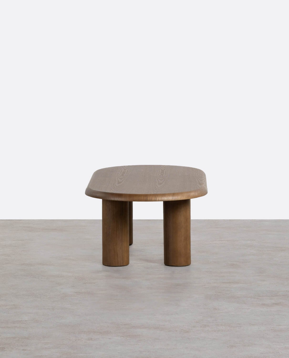 Table Basse Ovale en Bois (110x55 cm) Alhie, image de la gelerie 2
