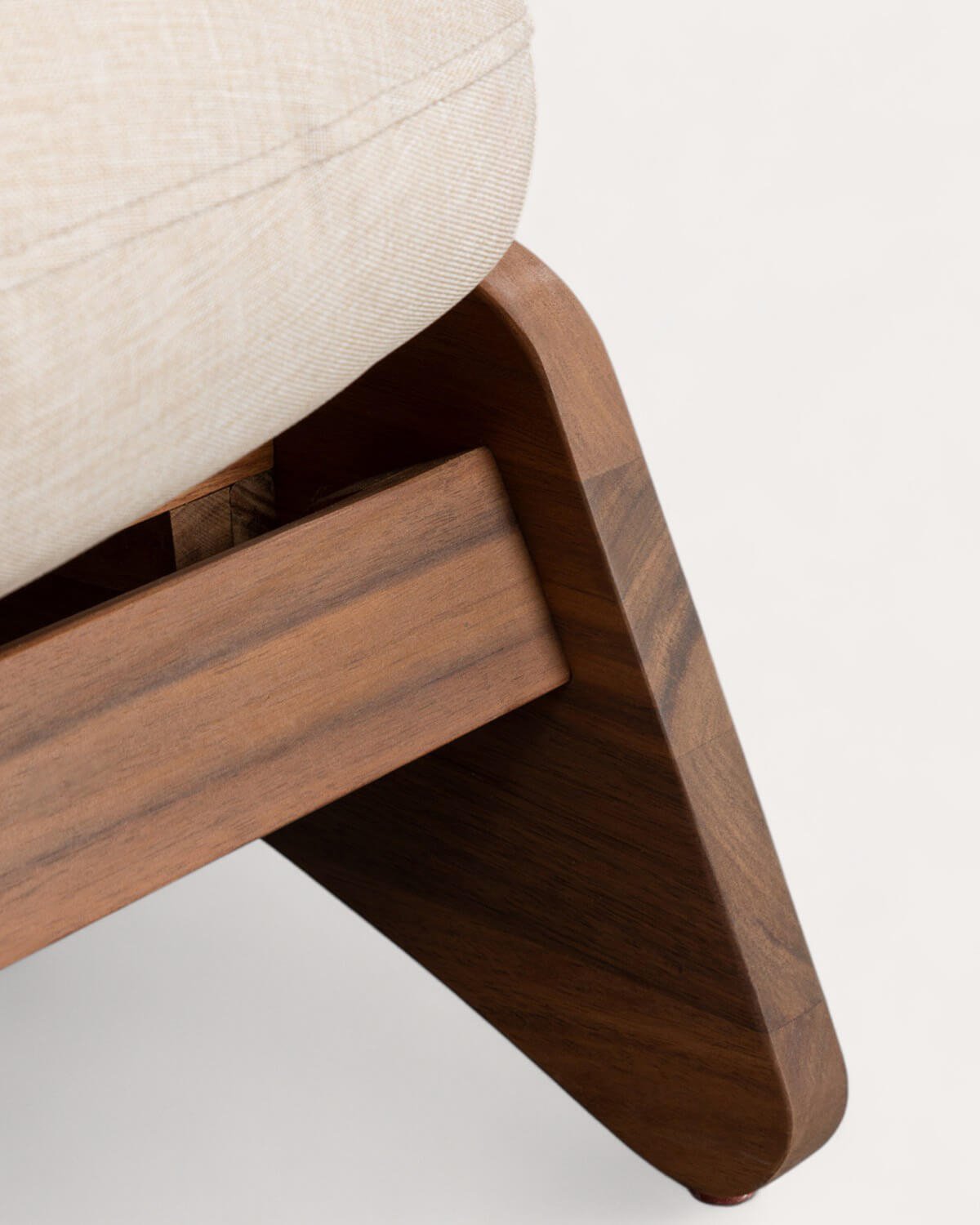 Canapé de Jardin 2 Places en Bois d'Acacia avec Coussins en Tissu Lorent, image de la gelerie 8