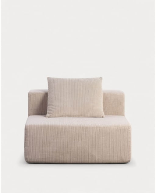 Fauteuil en Velours Côtelé Emballé Sous Vide Grecia