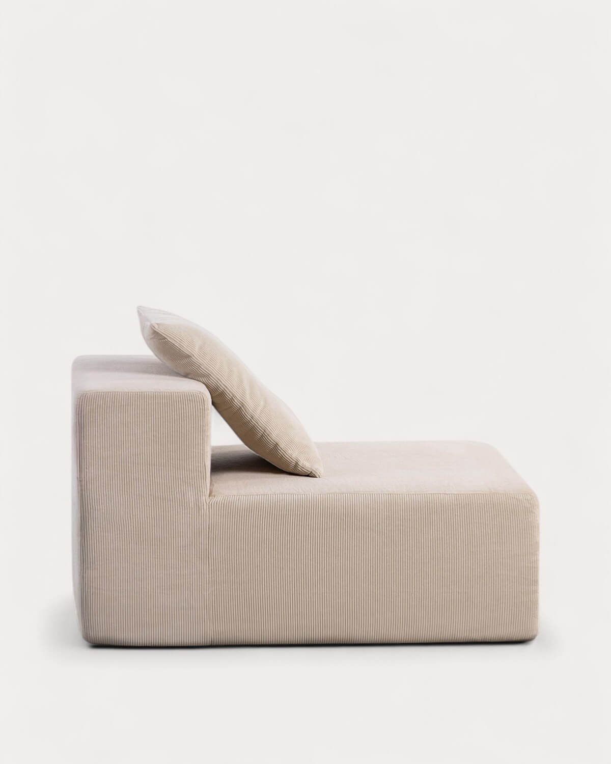 Canapé 2 Pièces avec Pouf en Velours Côtelé Emballé Sous Vide Grecia, image de la gelerie 5