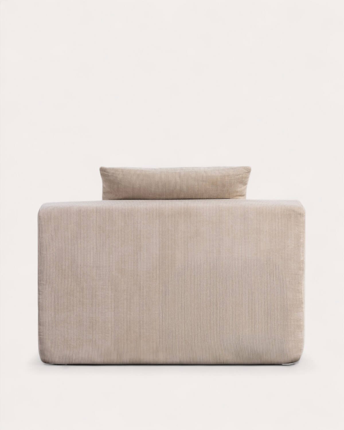 Canapé 2 Pièces avec Pouf en Velours Côtelé Emballé Sous Vide Grecia, image de la gelerie 7