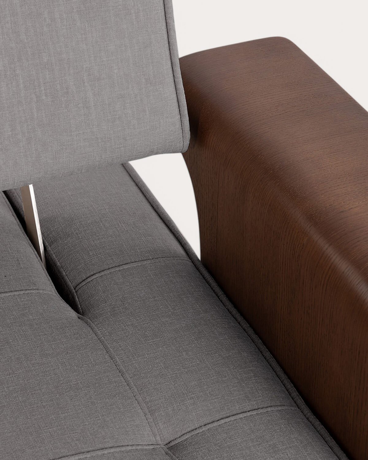 Fauteuil Inclinable avec Accoudoirs en Bois et Tissu 70S, image de la gelerie 5