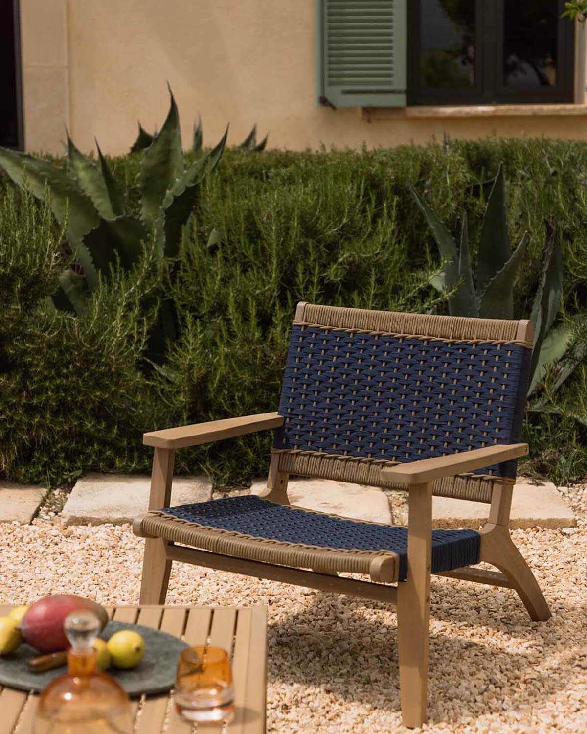 Fauteuil de Jardin en Bois d'Acacia et Corde Mirle , image de la gelerie 2