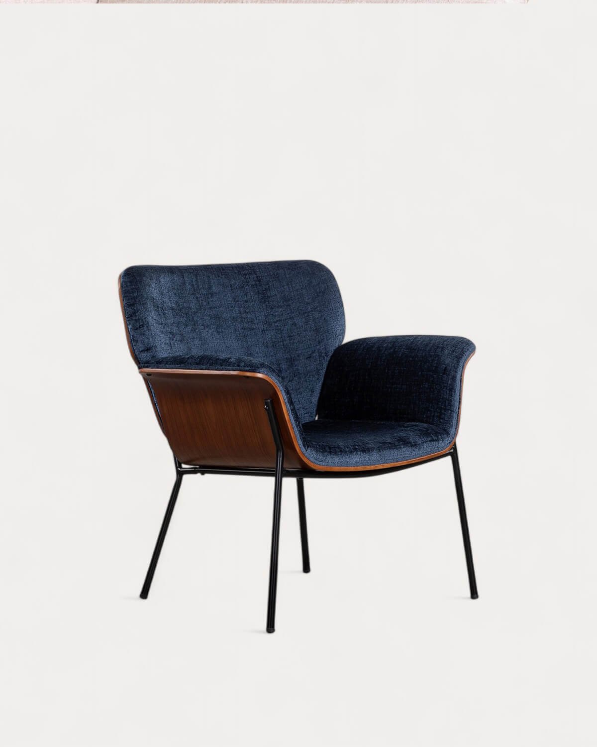 Fauteuil avec Accoudoires en Bois et Tissu Lirio, image de la gelerie 1
