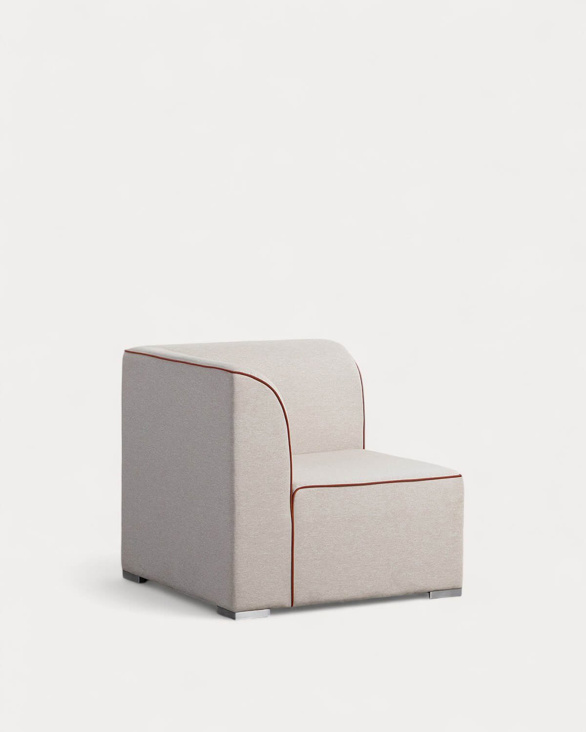 Canapé de Jardin Modulable 2 Pièces d'Angle et Fauteuil en Tissu Lagos, image de la gelerie 3