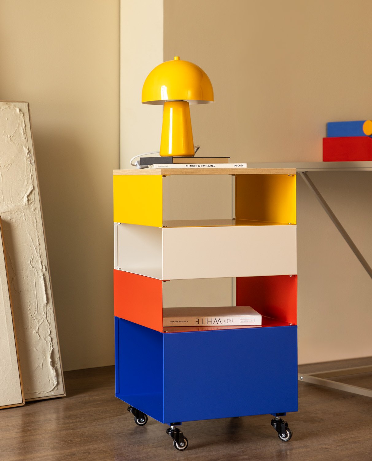 Etagère avec Roulettes en Métal (76x40 cm) Aiora, image de la gelerie 2
