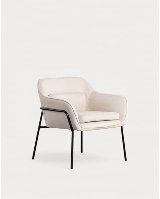 Fauteuil en Tissu et Métal Neva