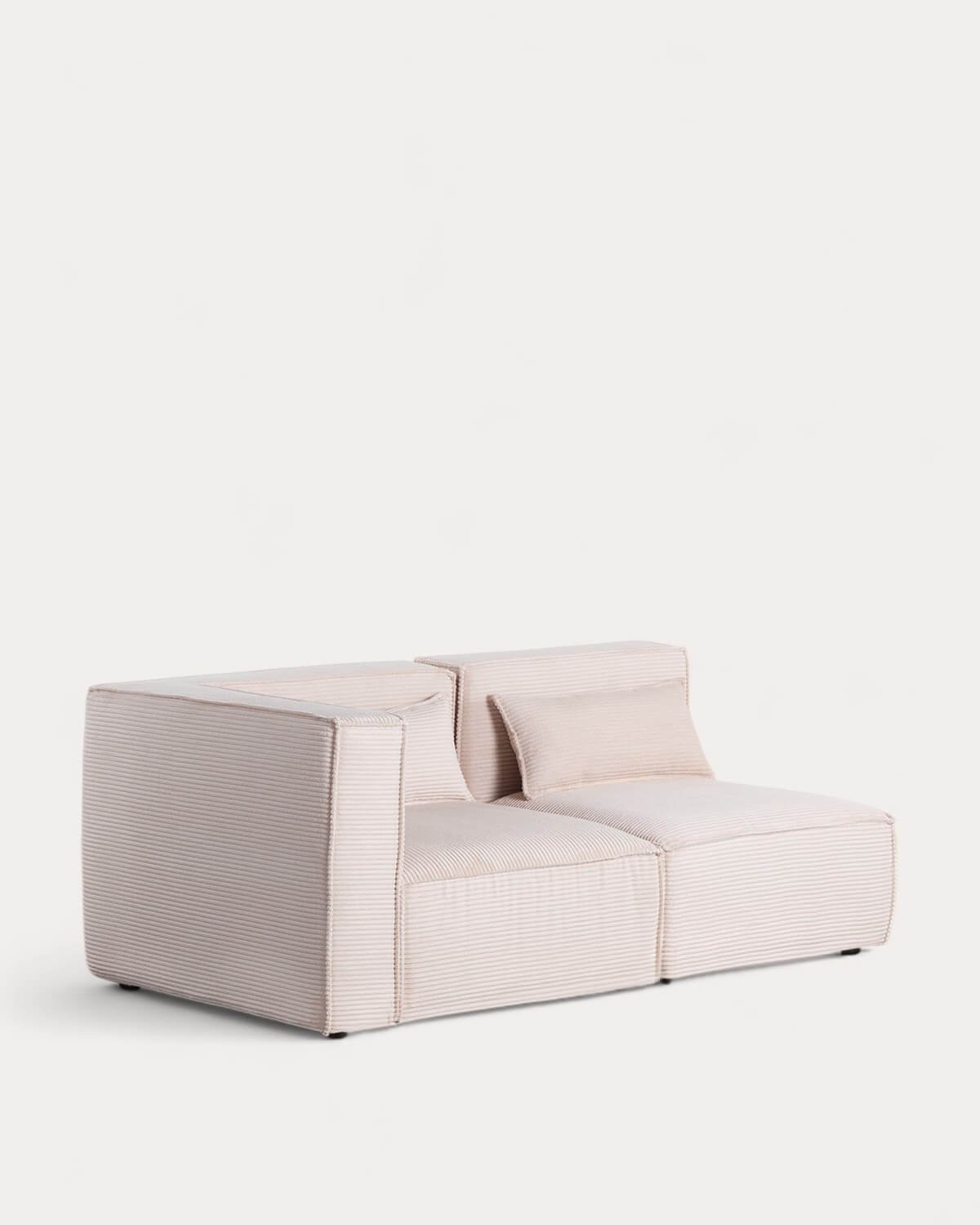 Canapé d'Angle 2 Pièces et le Fauteuil en Velours Côtelé Épais Kilhe, image de la gelerie 1