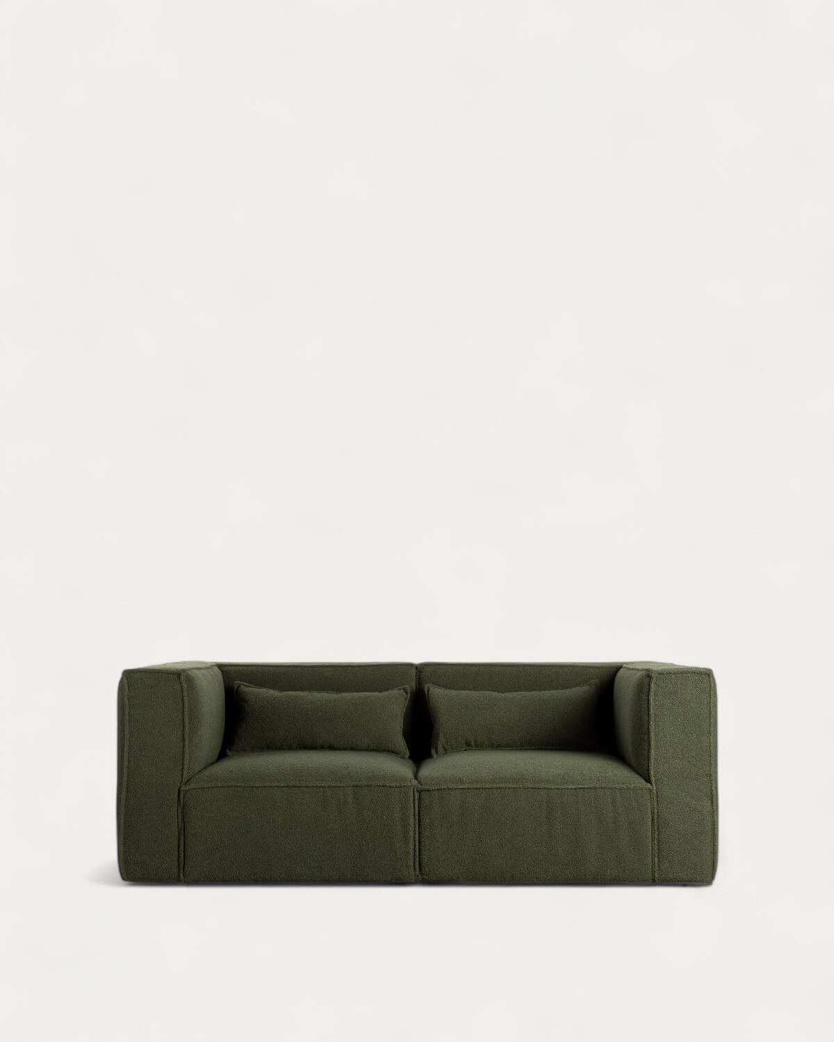 Canapé Modulable 2 Pièces d'Angle en Tissu Bouclé Kilhe, image de la gelerie 2