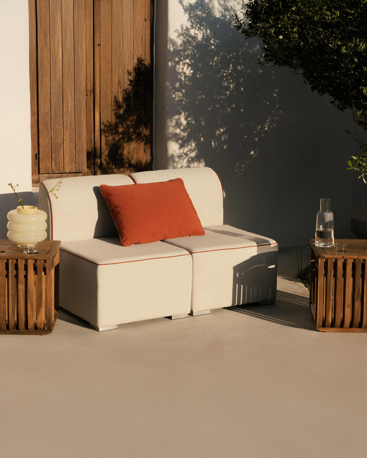Canapé de Jardin Modulable avec Fauteuil 2 Pièces en Tissu Lagos, image de la gelerie 1