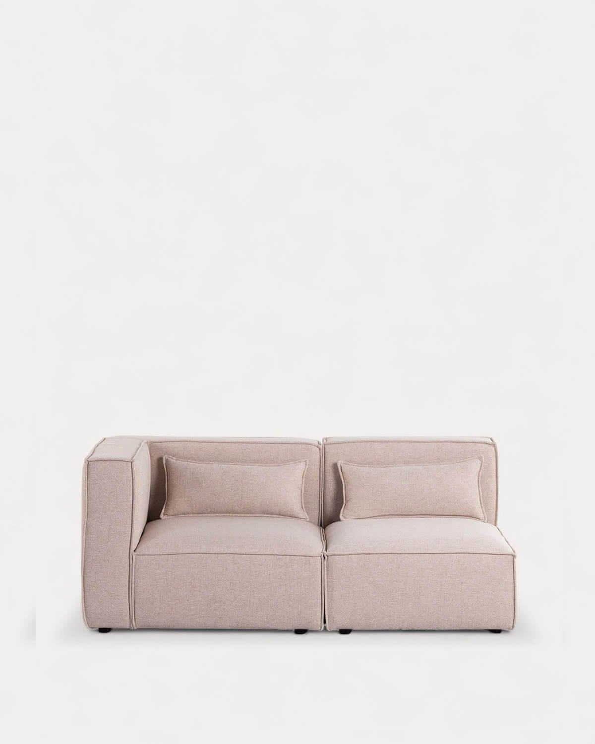 Canapé Modulable d'Angle 2 pièces en Tissu Kilhe 