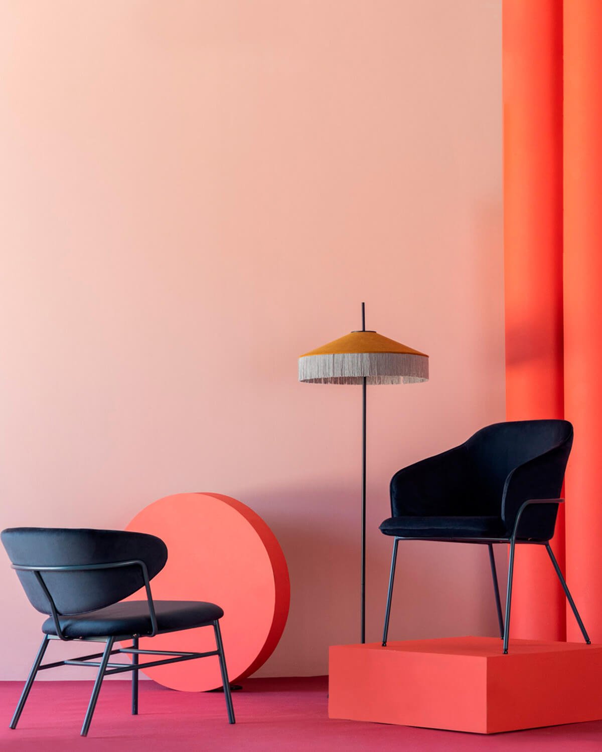 Fauteuil en Velours et Métal Bonse , image de la gelerie 2
