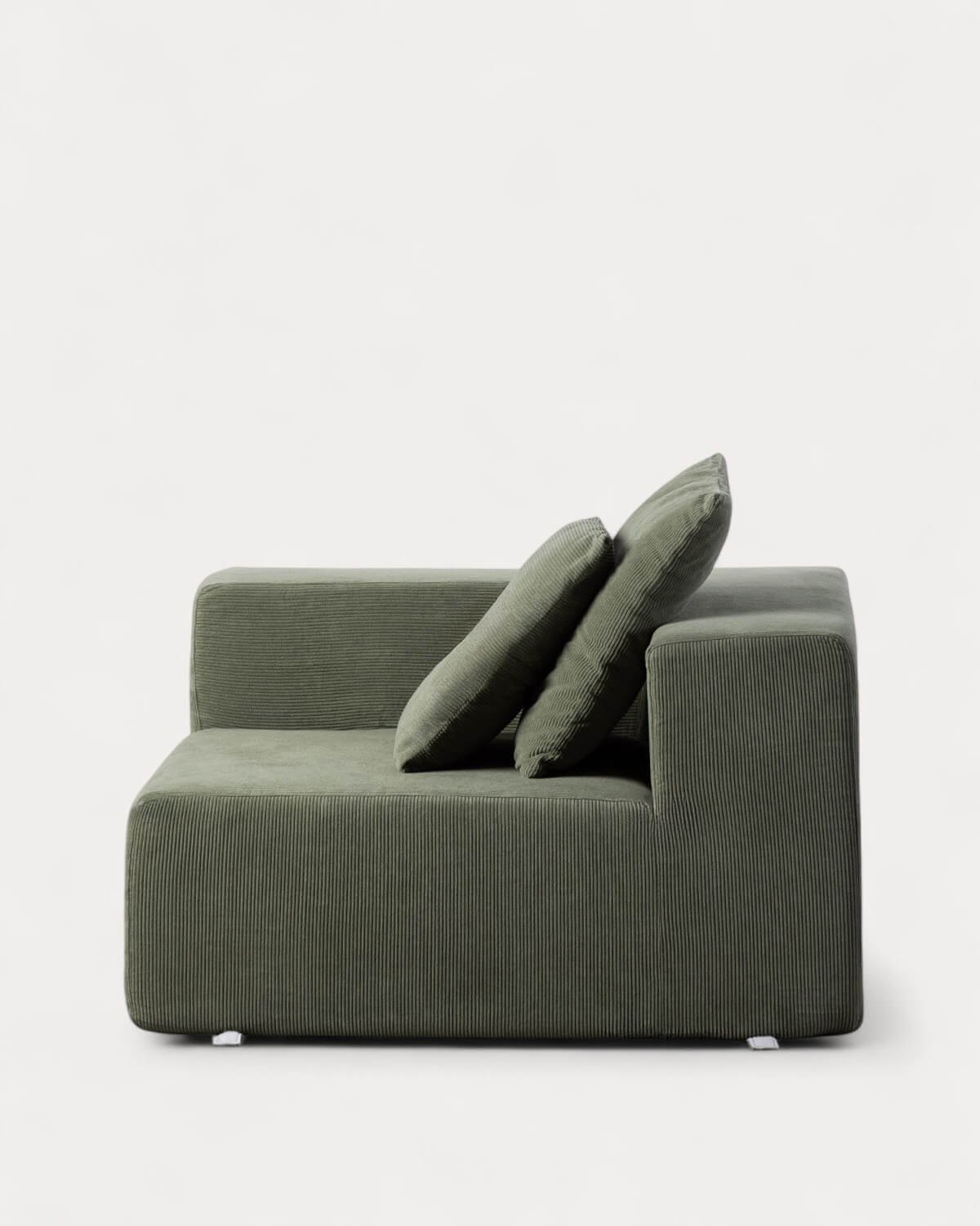 Fauteuil d'Angle Gauche en Velours Côtelé Emballée Sous Vide Grecia, image de la gelerie 3