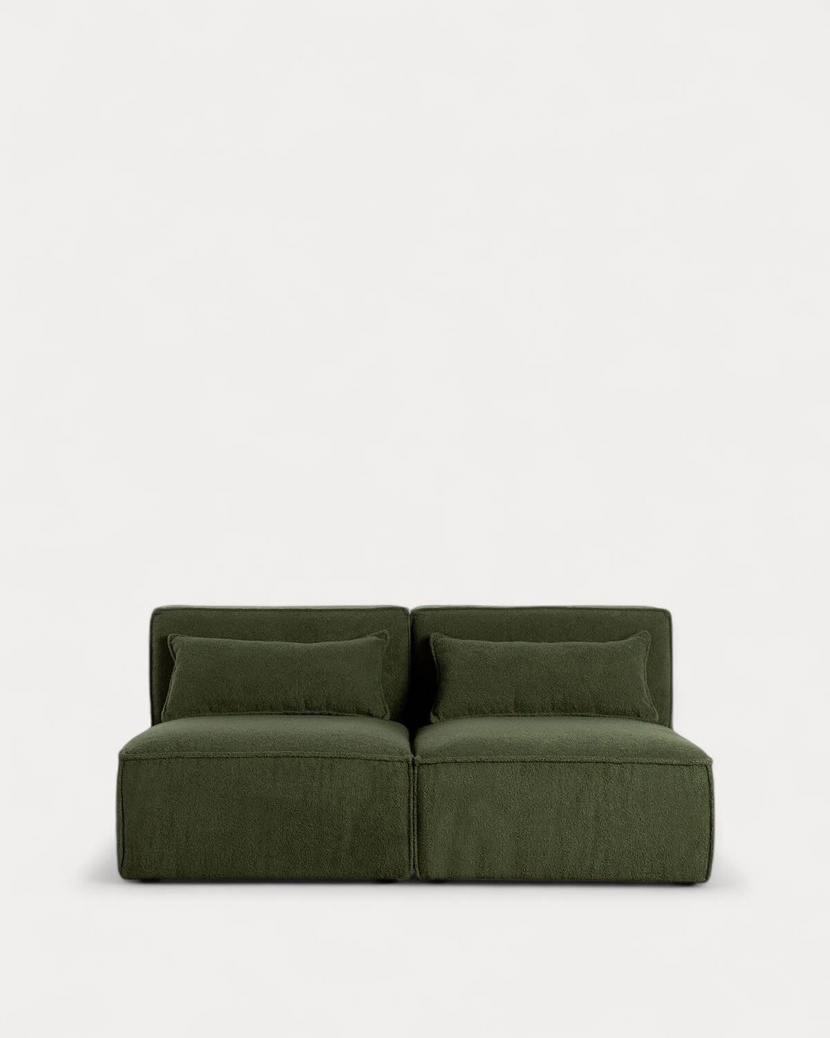 Canapé Modulable 2 Pièces en Tissu Bouclé Kilhe, image de la gelerie 1