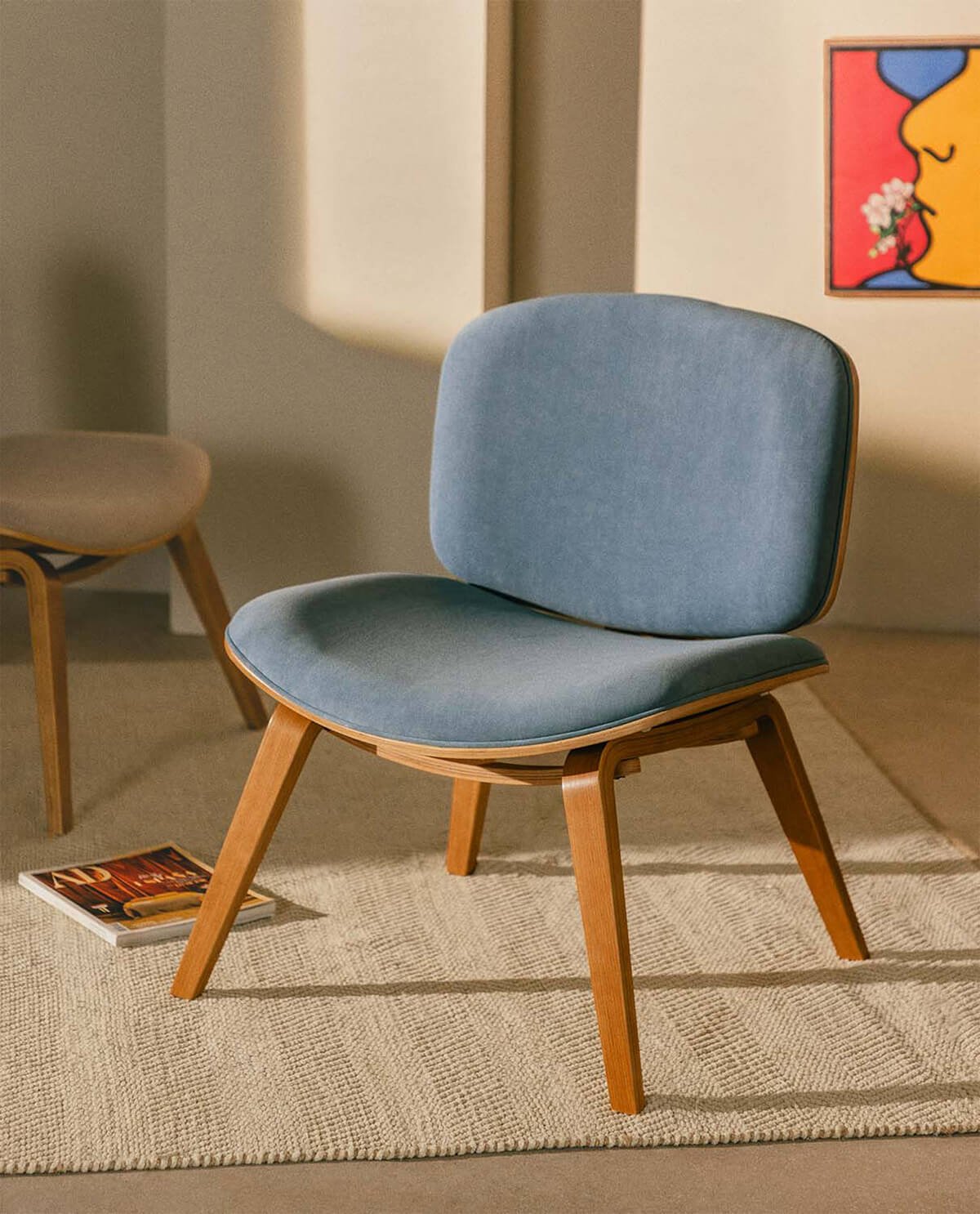 Fauteuil en Bois et Tissu Praga, image de la gelerie 2