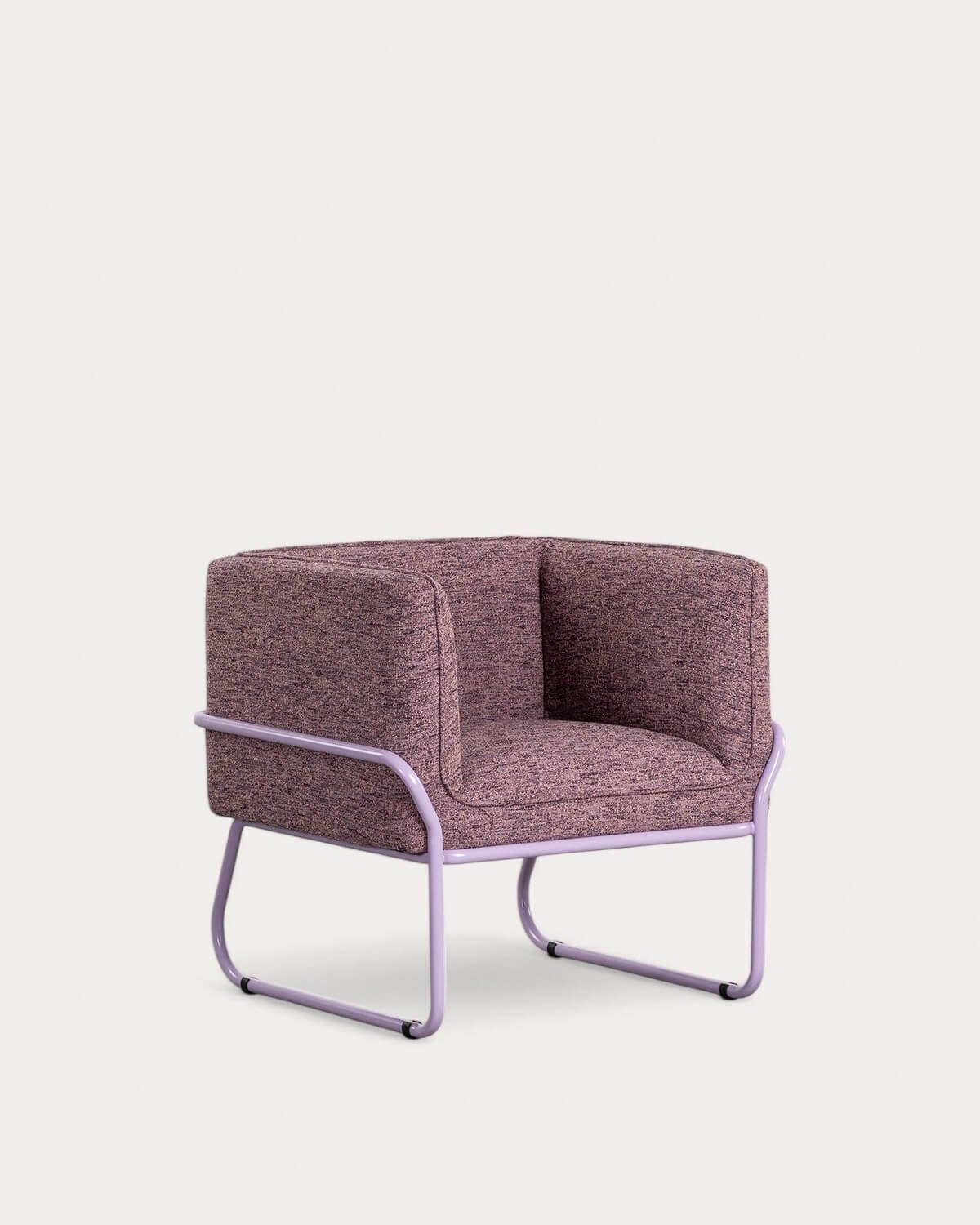 Fauteuil en tissu et métal Marcellus , image de la gelerie 1