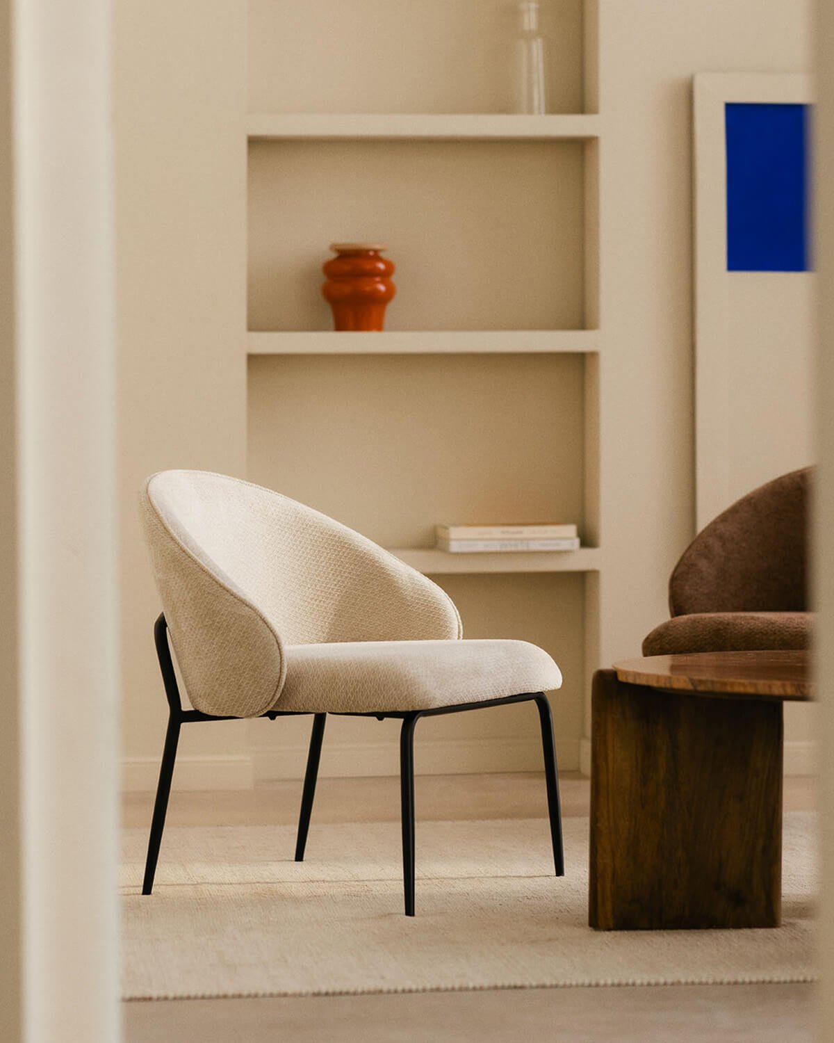 Fauteuil en Tissu et Métal Emna, image de la gelerie 2