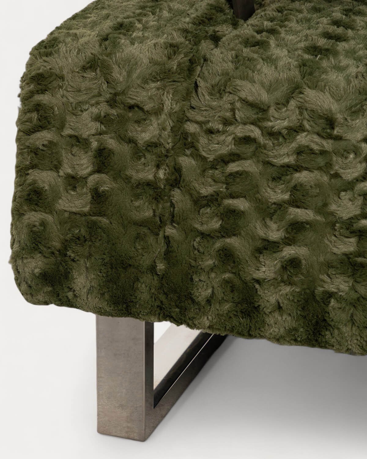 Fauteuil Inclinable avec Accoudoirs en Bois et Tissu 70s Furry, image de la gelerie 8