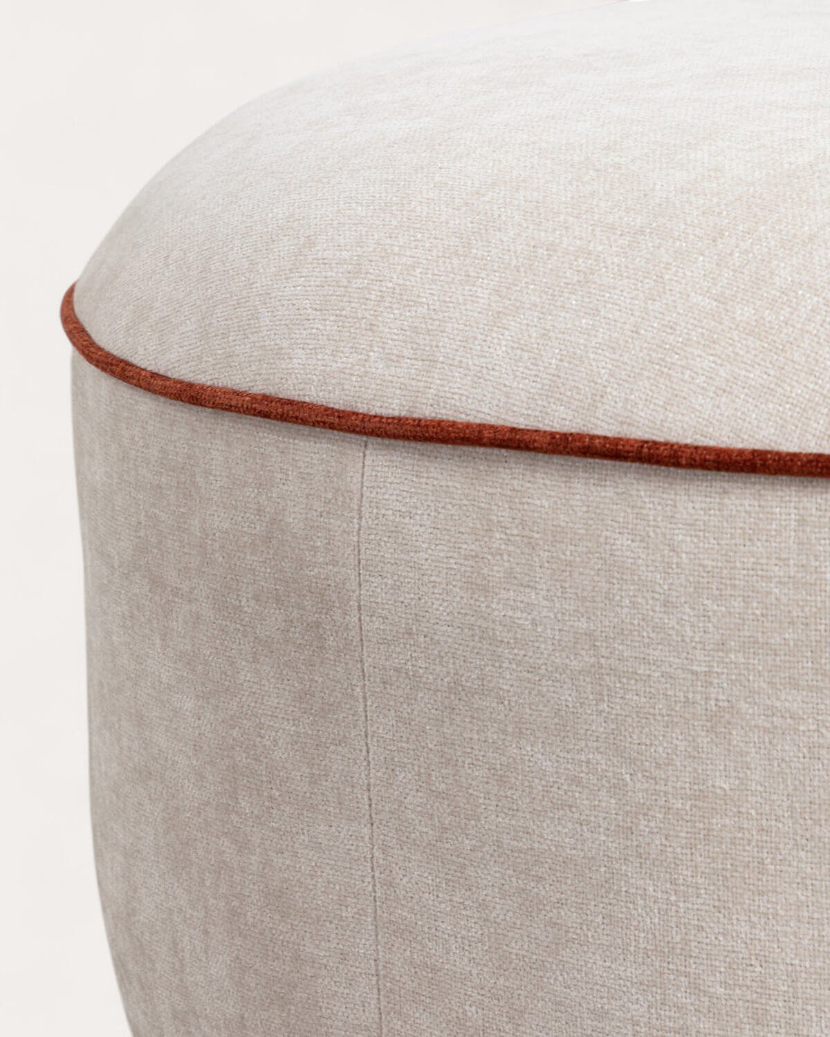 Canapé Modulable avec 2 Pièces D'Angle et 2 Poufs Ronds en Tissu Ilham , image de la gelerie 6