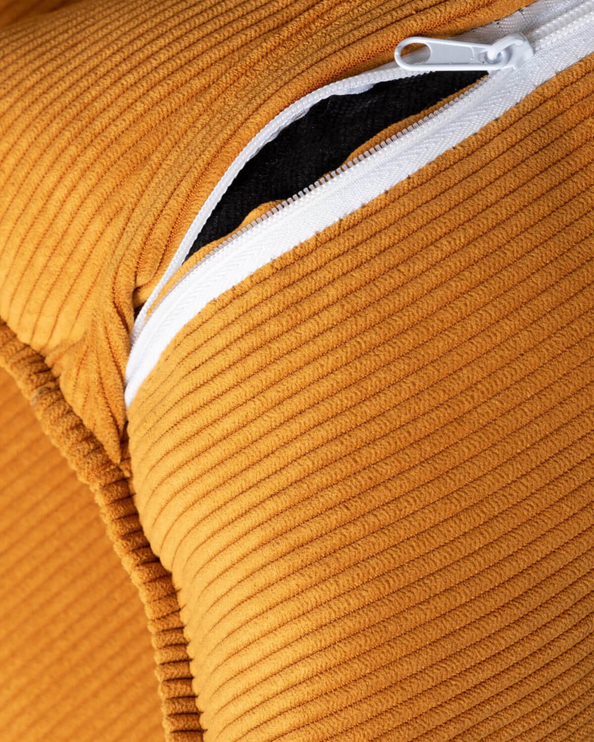 Canapé Modulaire 2 pièces et Pouf en Velours Côtelé Kilhe, image de la gelerie 6