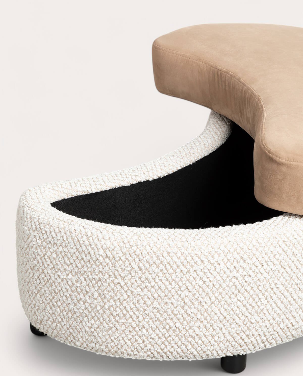 Fauteuil en Tissu avec 3 Coussins et Repose-pieds Jace, image de la gelerie 6