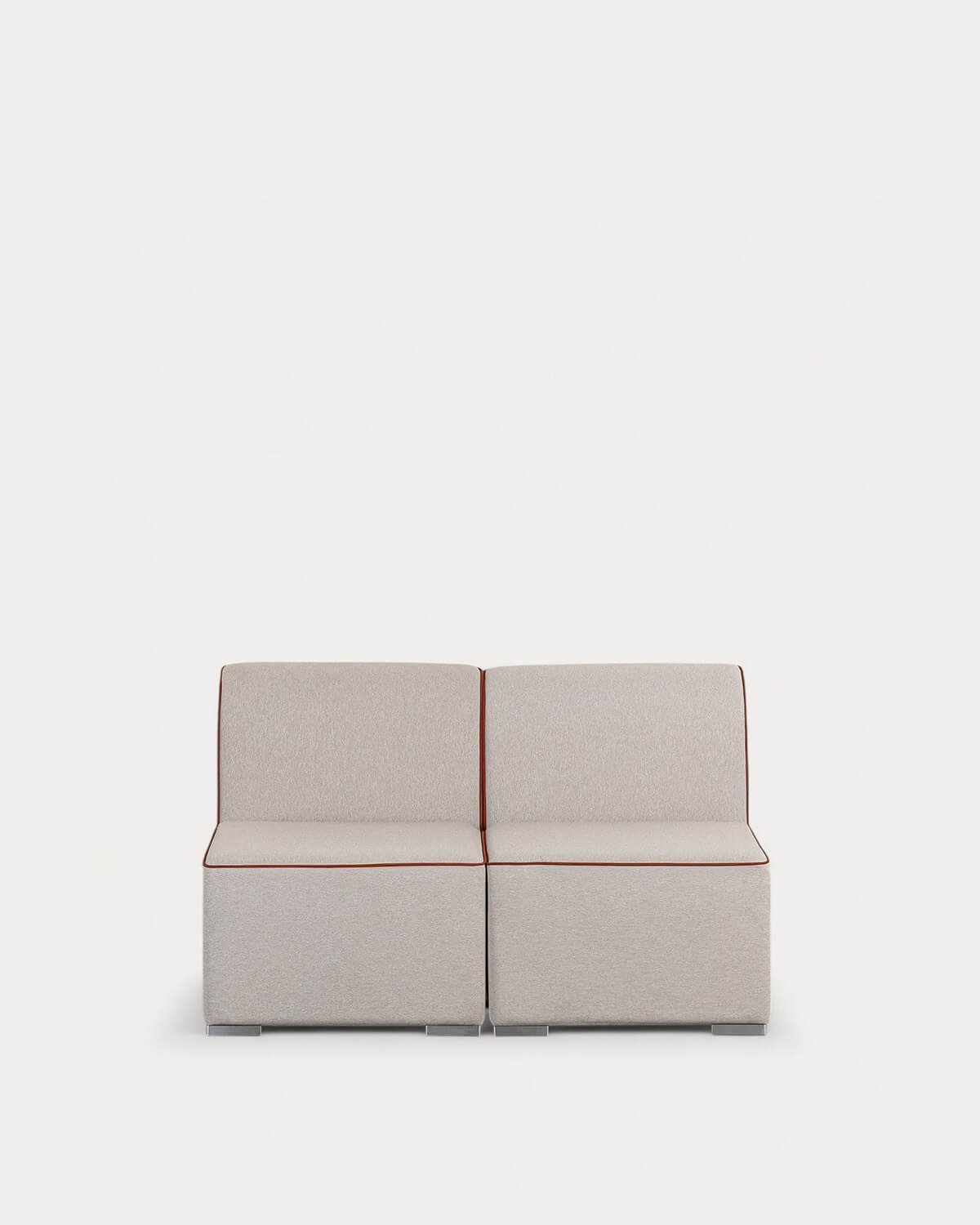 Canapé de Jardin Modulable avec Fauteuil 2 Pièces en Tissu Lagos