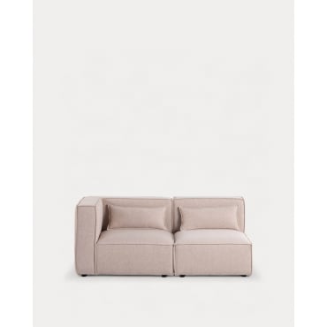 Canapé Modulable d'Angle 2 pièces en Tissu Kilhe
