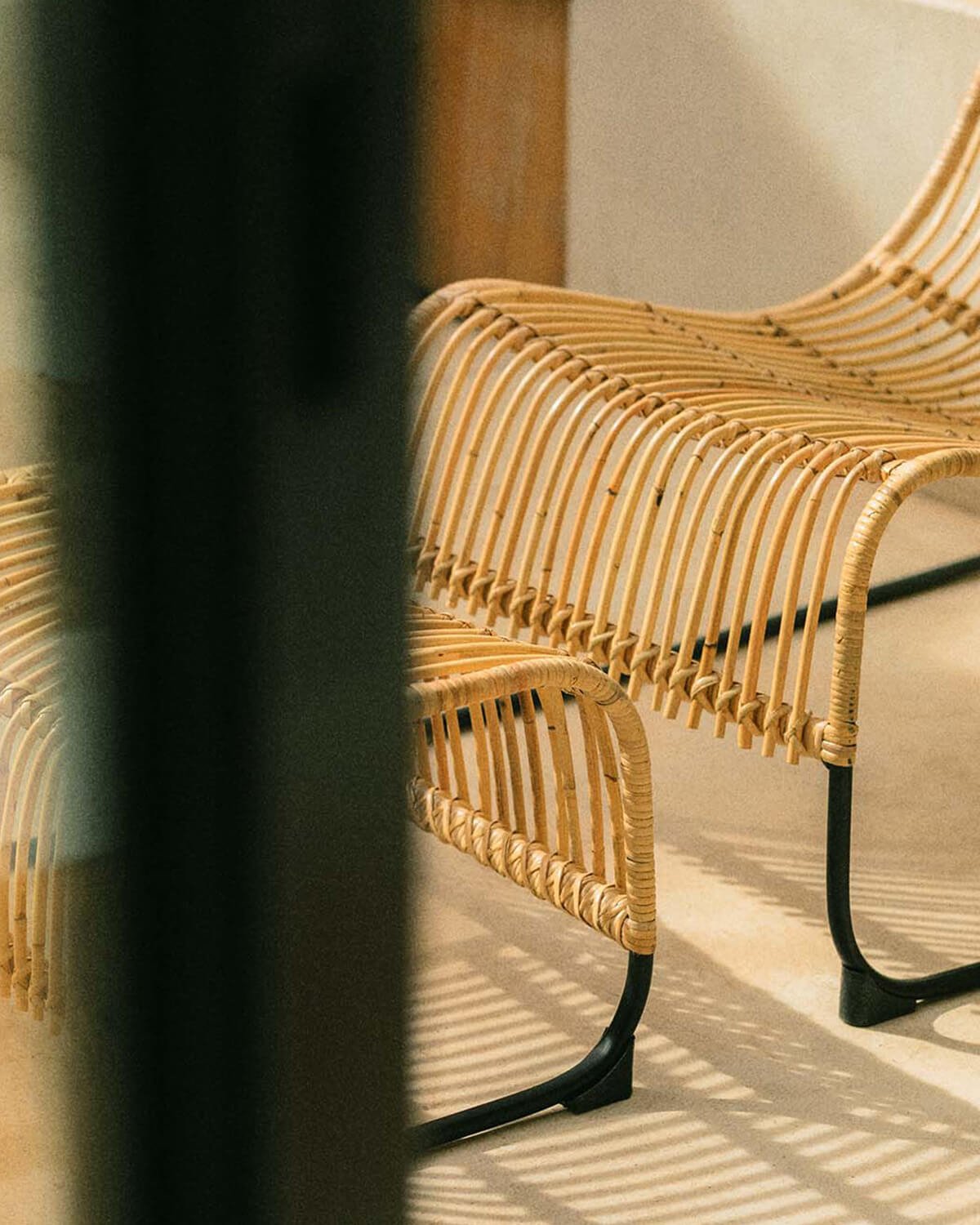 Fauteuil en Rotin Naturel avec Repose-Pieds Milan , image de la gelerie 3