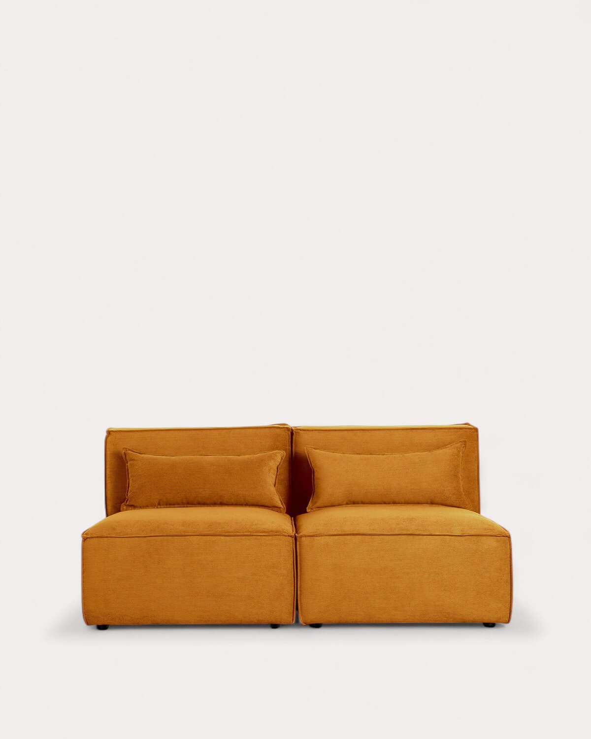 Canapé Modulaire 2 Pièces en Velours Côtelé Kilhe, image de la gelerie 1