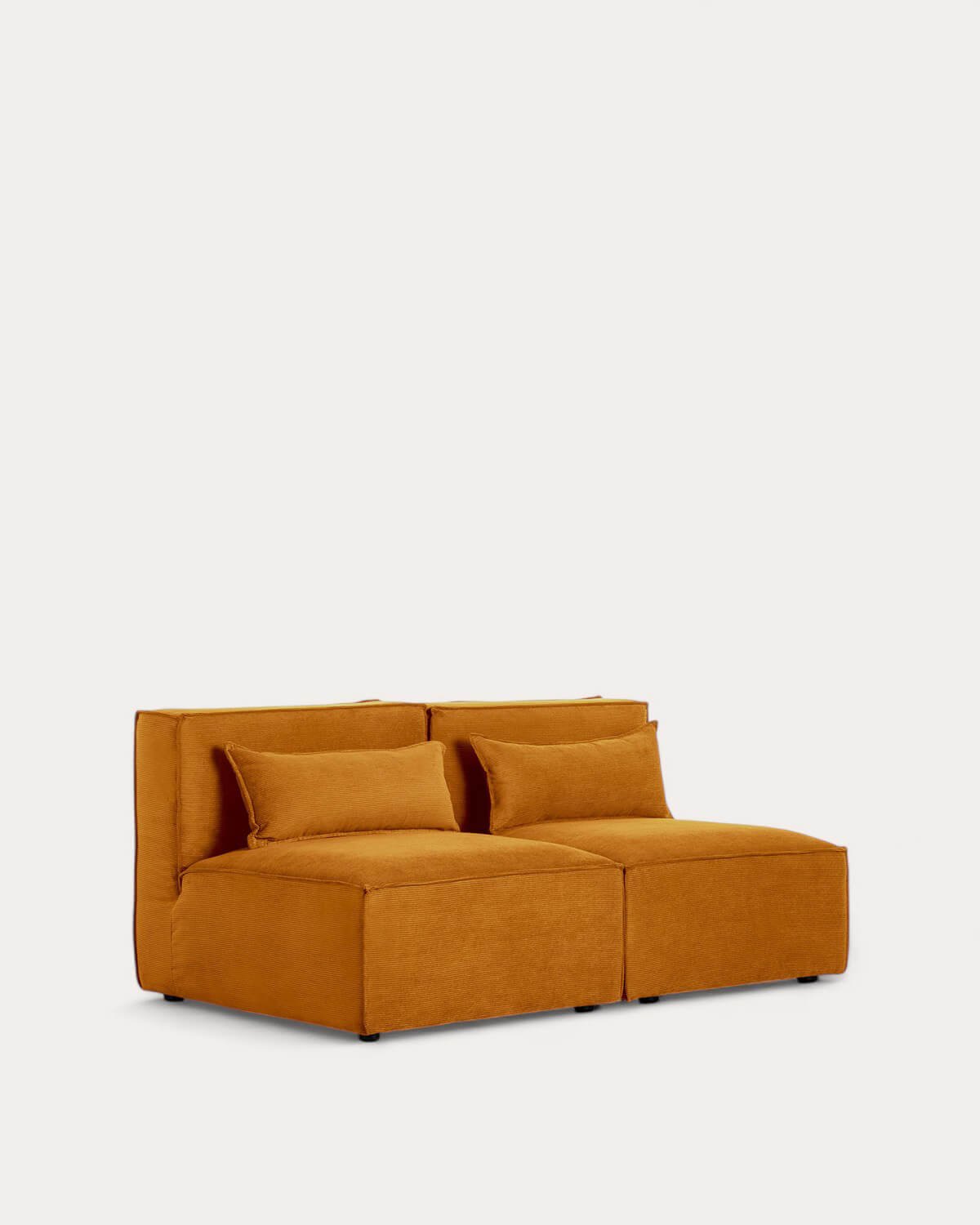 Canapé Modulaire 2 Pièces en Velours Côtelé Kilhe, image de la gelerie 2