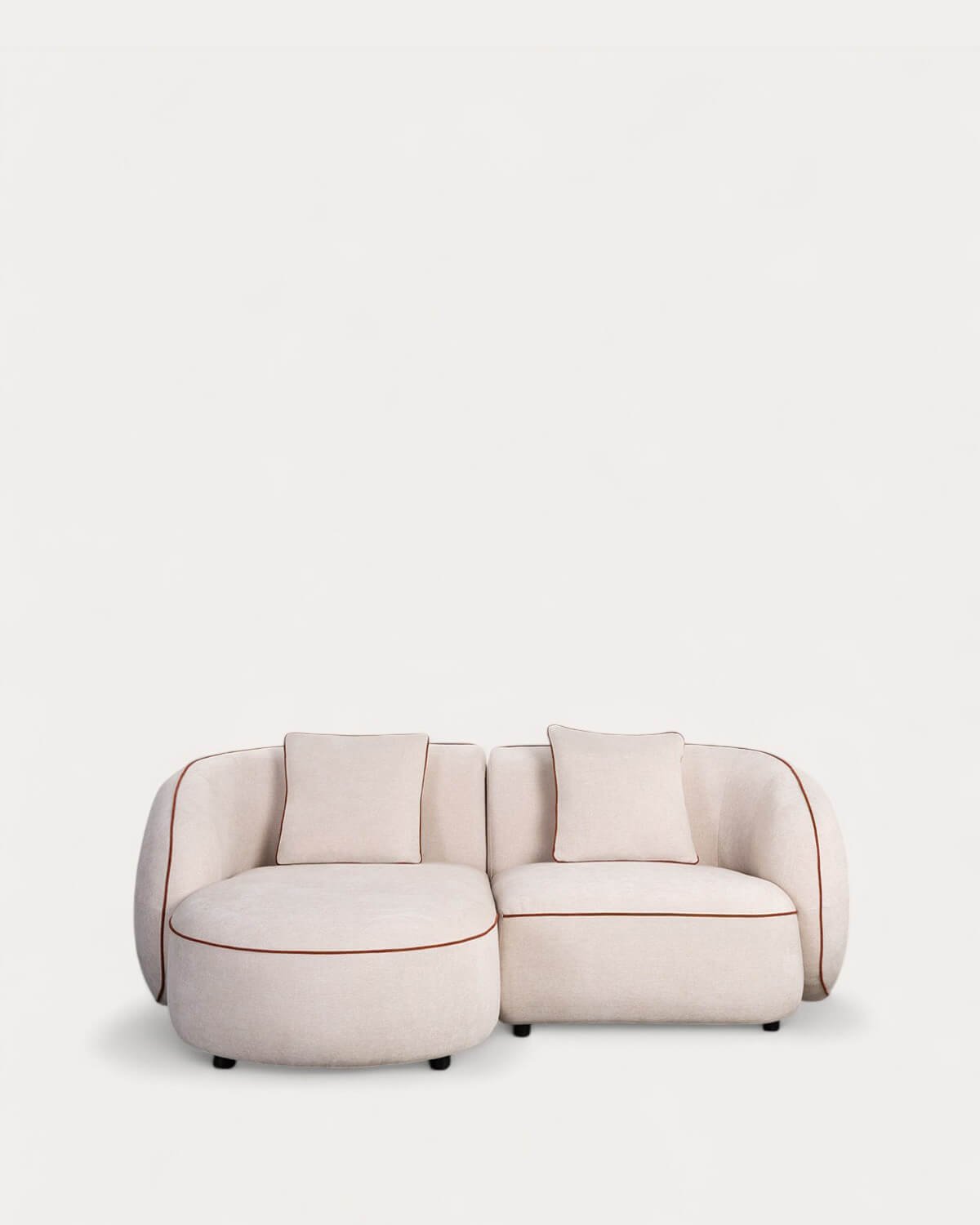 Canapé D'Angle Modulable 2 Pièces avec Méridienne en Tissu Ilham 