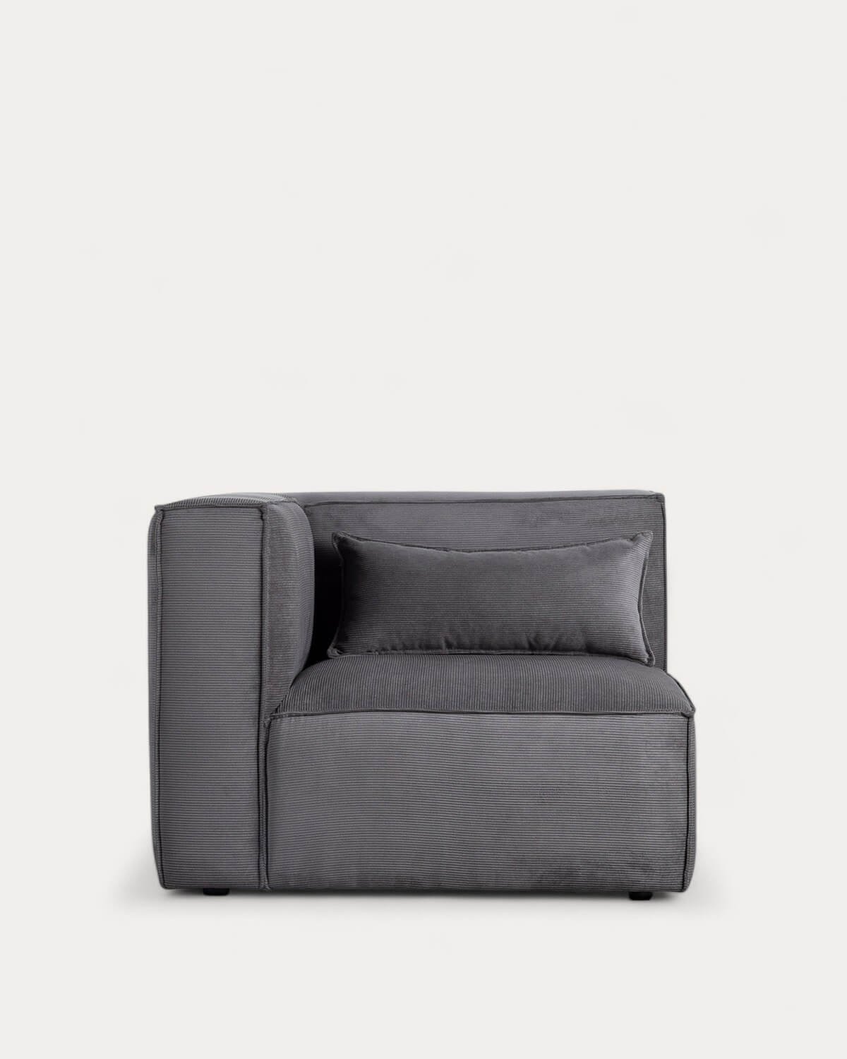 Module de Fauteuil d'Angle pour Canapé en Velours Côtelé Kilhe