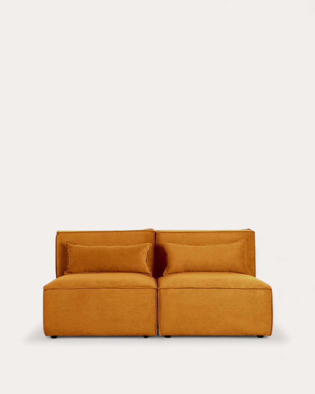 Canapé Modulaire 2 Pièces en Velours Côtelé Kilhe