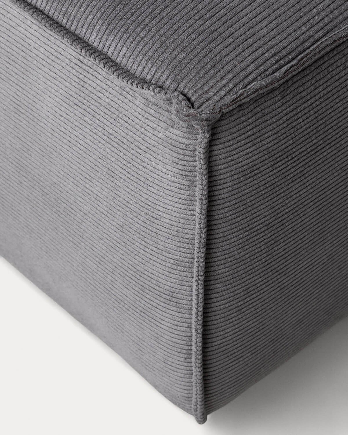 Canapé Modulaire et Pouf 4 Pièces en Velours Côtelé Kilhe, image de la gelerie 5