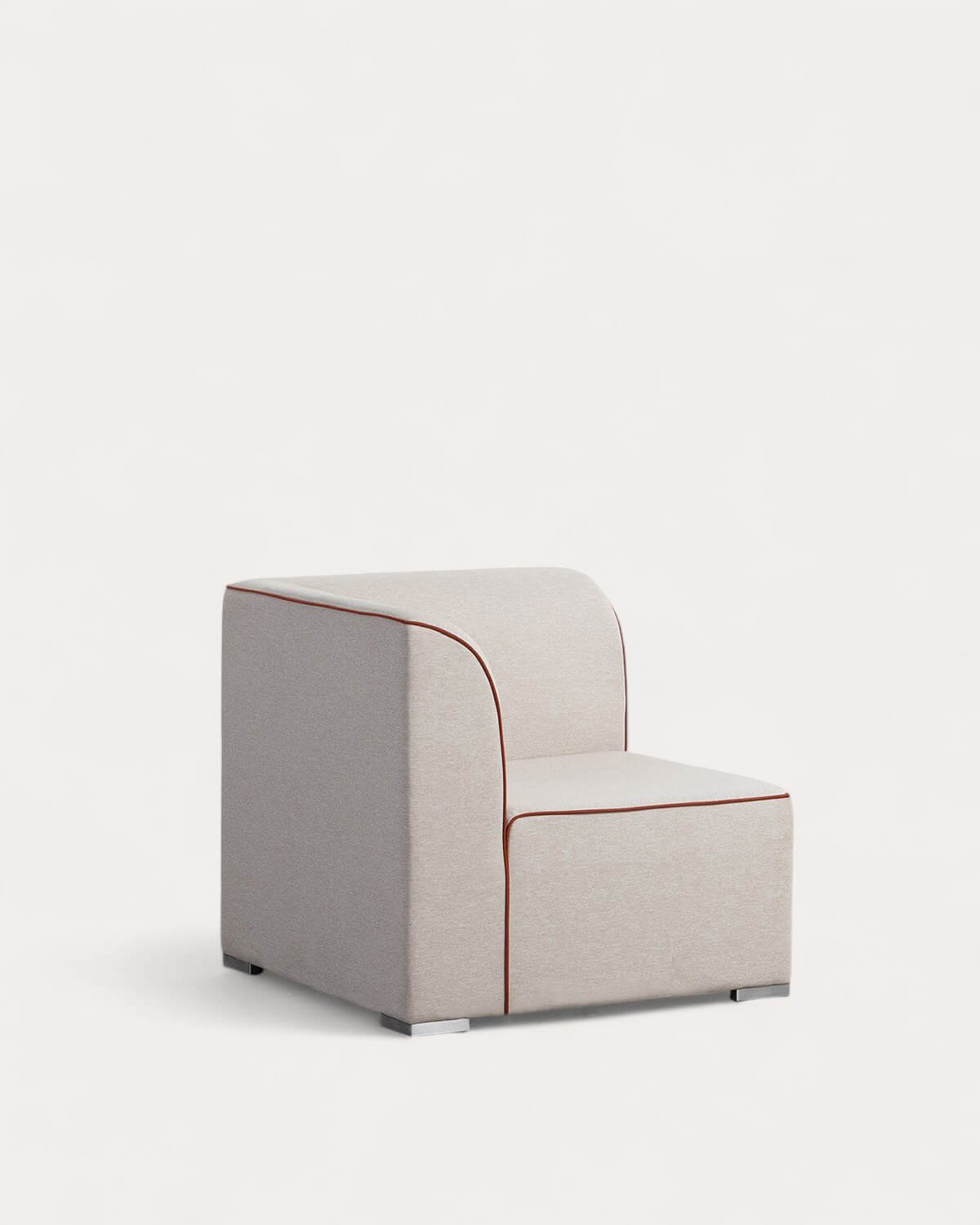 Canapé de Jardin Modulaire 3 Pièces avec 2 Canapés d'Angle et Fauteuil en Tissu Lagos, image de la gelerie 5