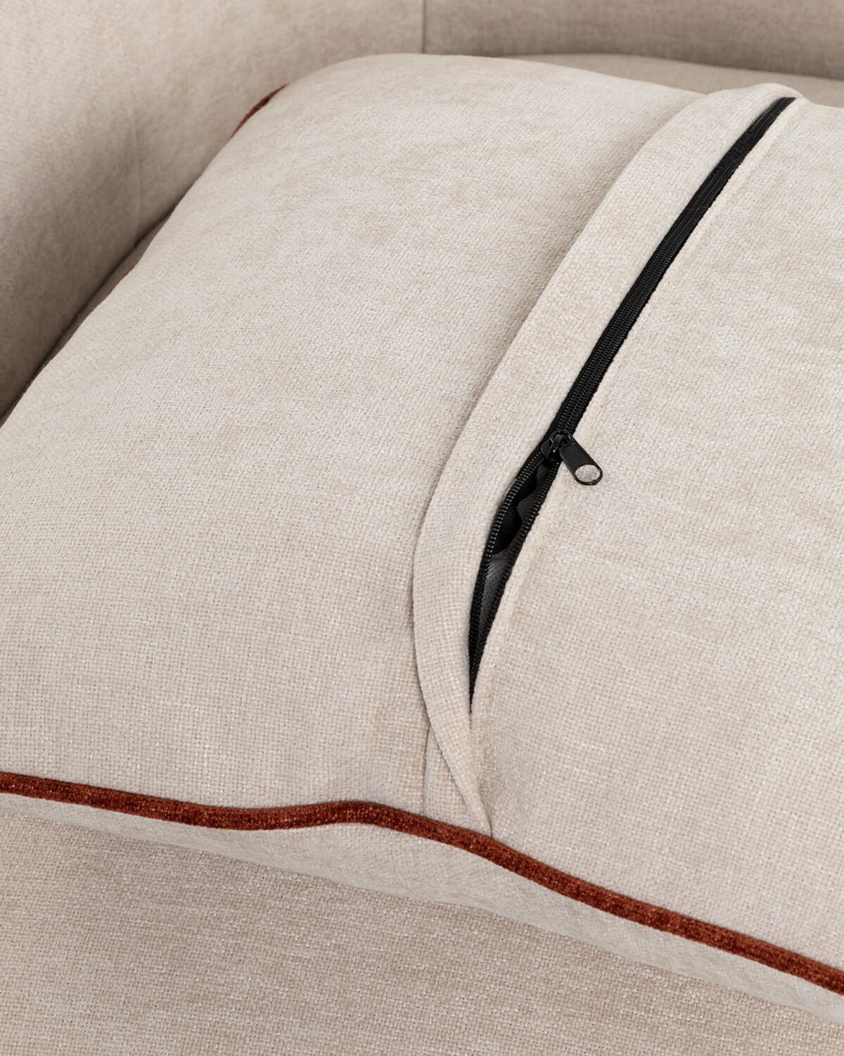 Canapé Méridienne Modulable 3 Pièces avec Fauteuil D'Angle et Fauteuil en Tissu Ilham, image de la gelerie 6