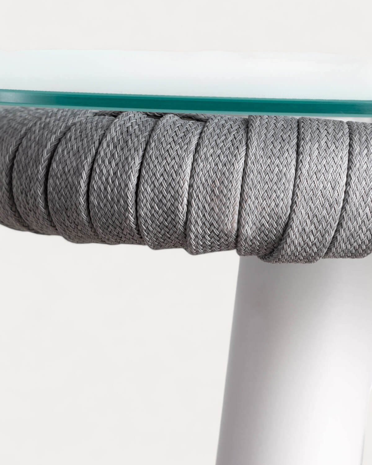 Table de Salle à Manger Rectangulaire en Aluminium et Verre (160x90 cm) Drian, image de la gelerie 7