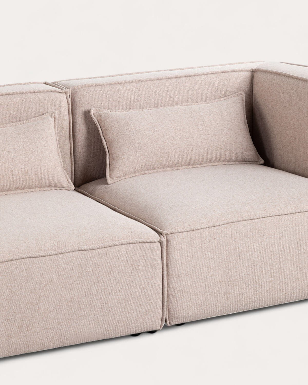 Canapé Modulable 3 pièces avec 2 Fauteuils d'Angle en Tissu Kilhe , image de la gelerie 5