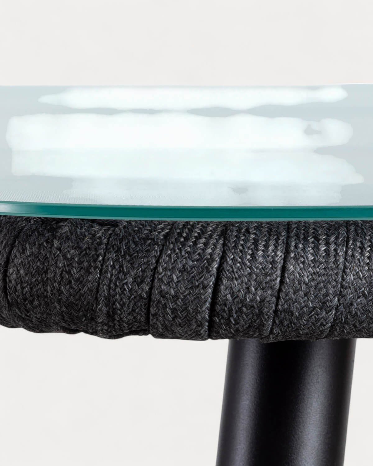 Table de Salle à Manger Rectangulaire en Aluminium et Verre (160x90 cm) Drian, image de la gelerie 6